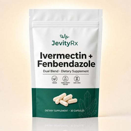 JevityRx Dual Blend Ivermectin + Fenbendazole pouch, 30 capsules