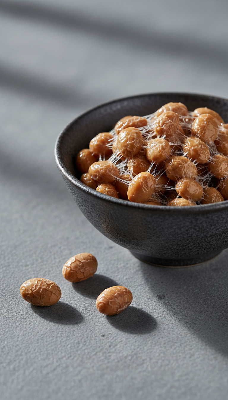Natto fermented soybeans