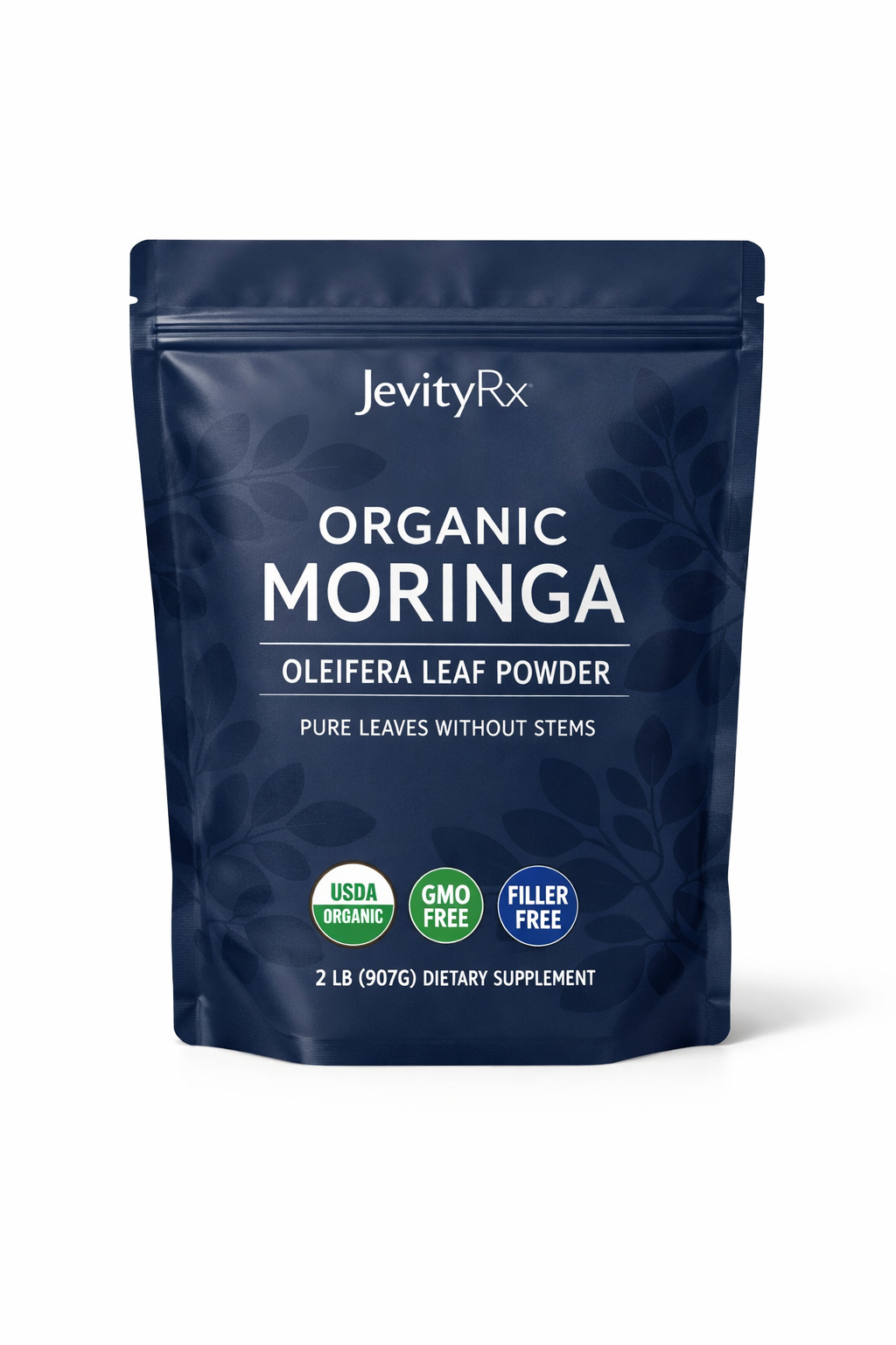 JevityRx Organic Moringa Oleifera Leaf Powder - 2 LB
