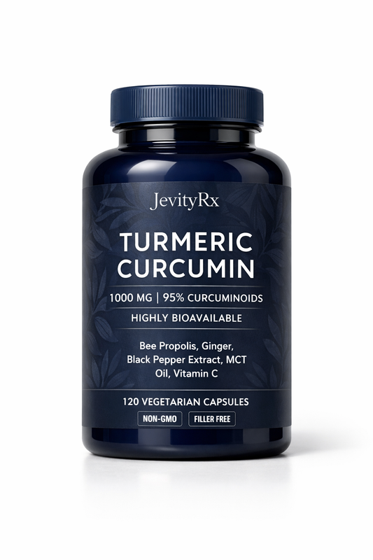JevityRx Turmeric Curcumin 1000mg - 120 Vegetarian Capsules