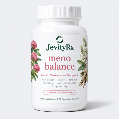 JevityRx Meno Balance bottle, front