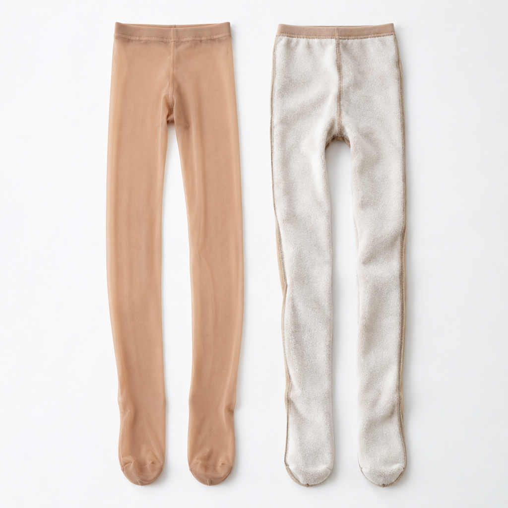 Sheer look outside, fleece inside
