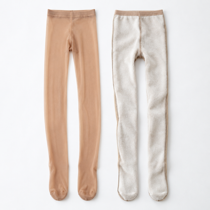 Sheer look outside, fleece inside